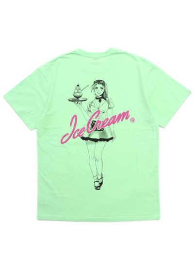 画像1: ICECREAM SERVER TEE GREEN ASH
