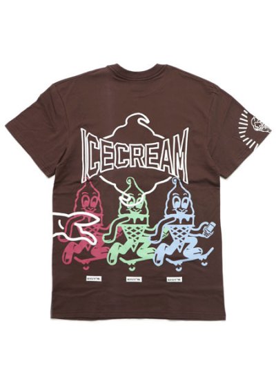 画像2: 【送料無料】ICECREAM THE GANG OVERSIZED TEE BROWN STONE