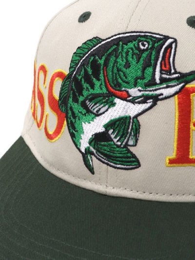 画像7: BASS PRO SHOPS THROWBACK LOGO TWILL CAP BONE/DARK GREEN