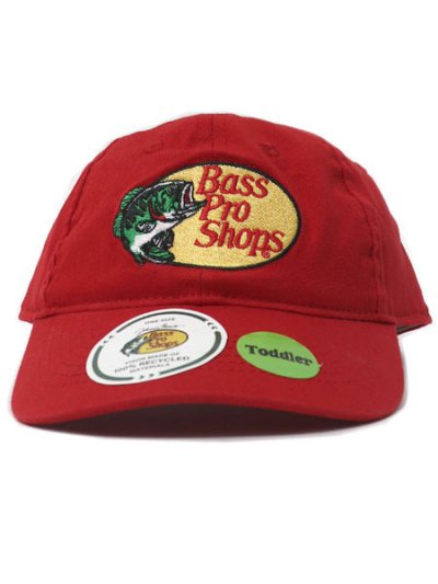 画像2: 【KIDS】BASS PRO SHOPS TODDLER EMBROIDERED LOGO TWILL CAP RED