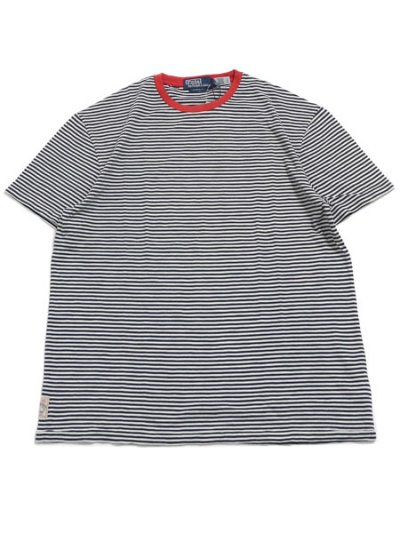 画像1: 【送料無料】POLO RALPH LAUREN CLASSIC FIT STRIPED GAUZE TEE