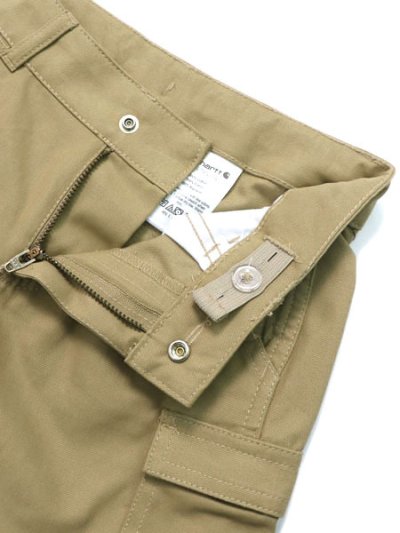 画像4: 【KIDS】CARHARTT KIDS CHILD CANVAS CARGO WORK SHORT-DK KH