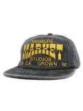 MARKET FARMERS MARKET 5-PANEL CAP WASHED BLACK