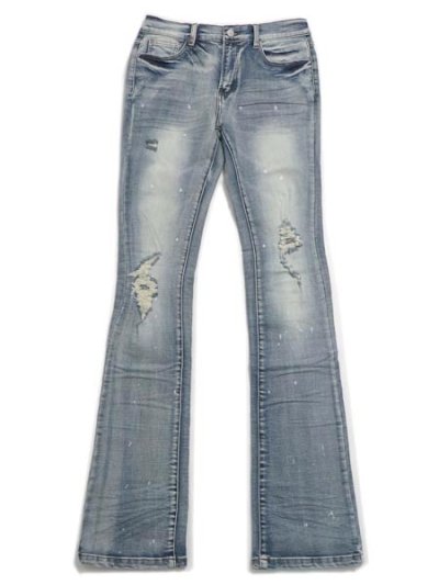 画像1: 【送料無料】mnml X598 SKINNY STACKED DENIM
