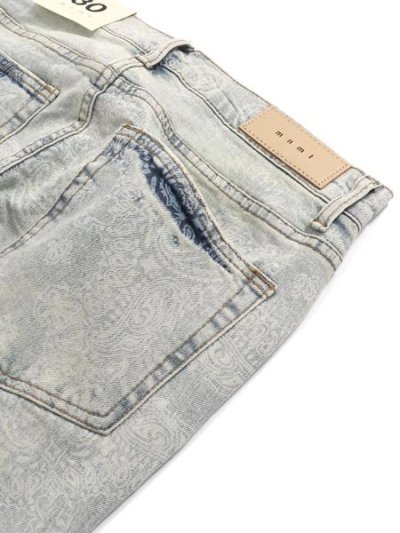 画像5: 【送料無料】mnml X696 PAISLEY PATTERNED SKINNY DENIM
