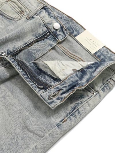 画像4: 【送料無料】mnml X696 PAISLEY PATTERNED SKINNY DENIM