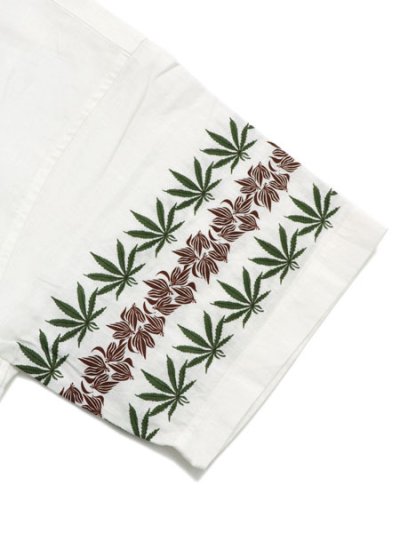 画像4: 【SALE】【送料無料】MANASTASH LINEN MANALOHA SHIRT WHITE