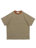 CHAMPION US COTTON BORDER TEE-MEDIUM BROWN