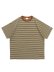 画像1: CHAMPION US COTTON BORDER TEE-MEDIUM BROWN (1)