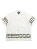 【送料無料】MANASTASH LINEN MANALOHA SHIRT WHITE