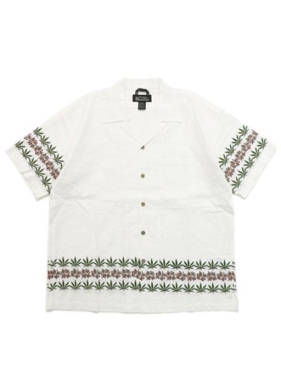 画像1: 【送料無料】MANASTASH LINEN MANALOHA SHIRT WHITE