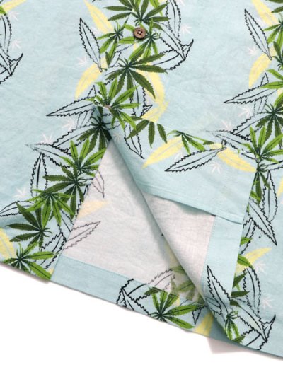 画像6: 【SALE】【送料無料】MANASTASH LINEN MANALOHA SHIRT LIGHT BLUE