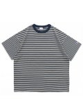 CHAMPION US COTTON BORDER TEE-NAVY