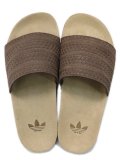 ADIDAS ADILETTE SLIDES BROWN/BROWN/GUM