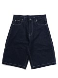 【送料無料】FUBU METALLIC DENIM SHORT PANTS NAVY