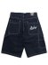 画像2: 【送料無料】FUBU METALLIC DENIM SHORT PANTS NAVY (2)