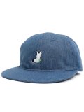 WHIMSY SOCKS DENIM SOCKS CLUB HAT INDIGO