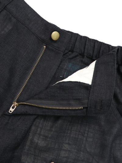 画像4: 【送料無料】WHIMSY SOCKS LINEN PAINTER BAGGY SHORT BLACK