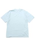 LOS ANGELES APPAREL 6.5oz GARMENT DYED CREW TEE-LIGHT BLUE