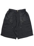 【送料無料】WHIMSY SOCKS LINEN PAINTER BAGGY SHORT BLACK