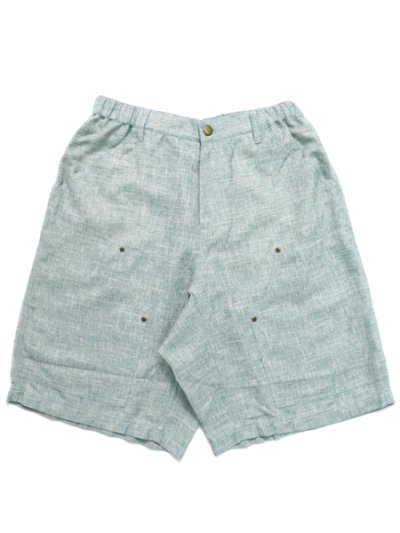 画像1: 【送料無料】WHIMSY SOCKS LINEN PAINTER BAGGY SHORT MINT