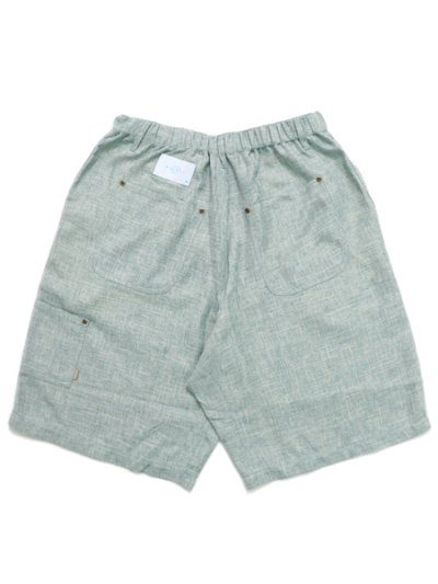 画像2: 【送料無料】WHIMSY SOCKS LINEN PAINTER BAGGY SHORT MINT