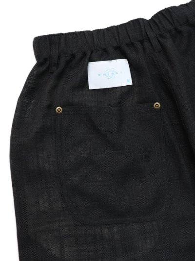 画像6: 【送料無料】WHIMSY SOCKS LINEN PAINTER BAGGY SHORT BLACK
