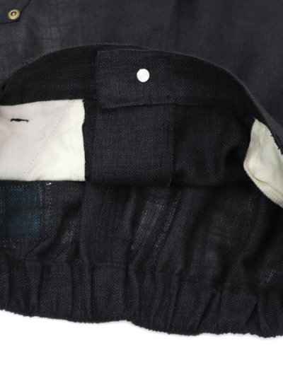 画像7: 【送料無料】WHIMSY SOCKS LINEN PAINTER BAGGY SHORT BLACK