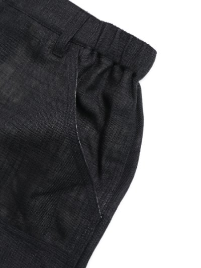 画像3: 【送料無料】WHIMSY SOCKS LINEN PAINTER BAGGY SHORT BLACK