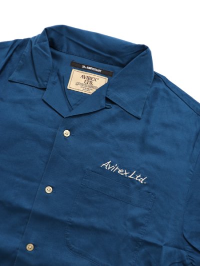 画像3: 【SALE】【送料無料】AVIREX DOUBLE DRAGON SOUVENIR SHIRT BLUE