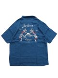 【送料無料】AVIREX DOUBLE DRAGON SOUVENIR SHIRT BLUE