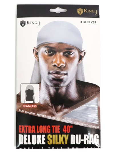 画像1: KING J EXTRA LONG TIE 40" DELUXE SILKY DU-RAG