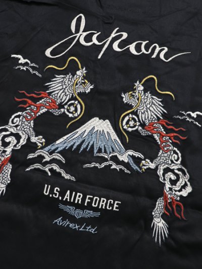 画像6: 【SALE】【送料無料】AVIREX DOUBLE DRAGON SOUVENIR SHIRT BLACK