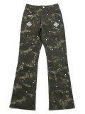 【送料無料】GUAPI CAMO POCKETS FLARED DENIM