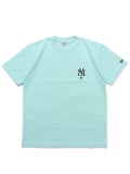NEW ERA 8oz COTTON TEE YANKEES CELESTO BLUE