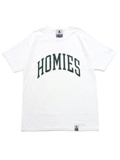 画像1: FOR THE HOMIES COLLEGIATE TEE WHITE