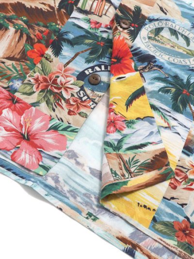 画像5: 【送料無料】POLO RALPH LAUREN CLASSIC FIT PATCHWORK PRINT CAMP SHIRT