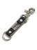 画像1: 【送料無料】B.B.SIMON BLACK & CLEAR LEATHER KEY CHAIN (1)