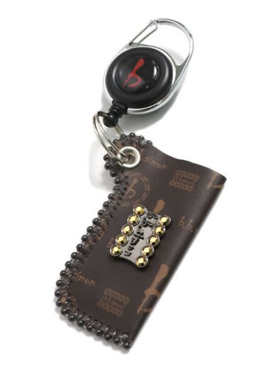 画像1: B.B.SIMON BROWN LOGO LIGHTER HOLDER