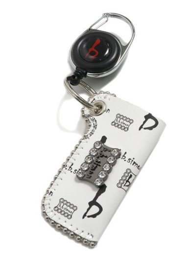 画像1: B.B.SIMON WHITE LOGO LIGHTER HOLDER