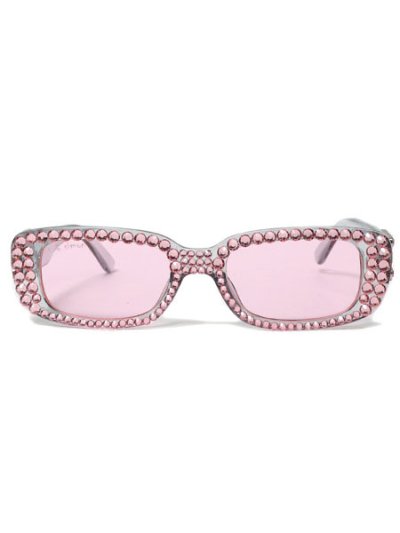 画像2: 【送料無料】B.B.SIMON BB CRYSTAL SUNGLASSES CLOUDY PINK