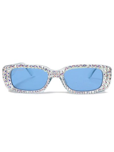 画像2: 【送料無料】B.B.SIMON BB CRYSTAL SUNGLASSES CLEAR SKY BLUE