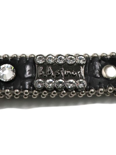 画像3: 【送料無料】B.B.SIMON BLACK & CLEAR LEATHER KEY CHAIN
