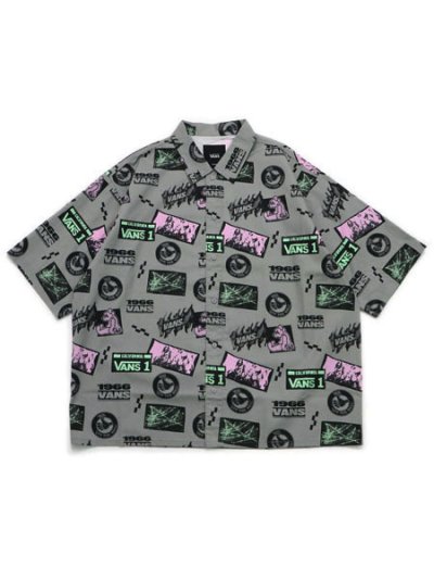 画像1: VANS STICKER GFX SS SHIRT GREY STICKER PRINT