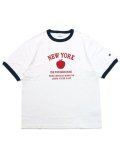 CHAMPION S/S RINGER TEE-WHITE