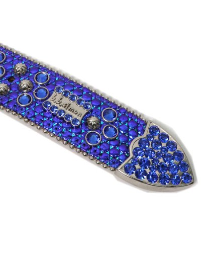 画像4: 【送料無料】B.B.SIMON LAVASAN BLUE PEARL SAPPHIRE LEATHER BELT