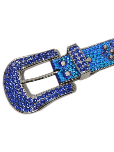 画像2: 【送料無料】B.B.SIMON LAVASAN BLUE PEARL SAPPHIRE LEATHER BELT