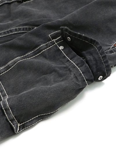 画像7: 【送料無料】TRUE RELIGION VINNY BIG T DENIM CARGO SHORT BULLET BKW