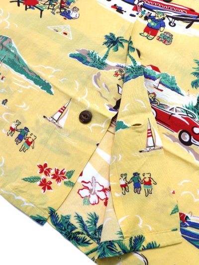 画像5: 【送料無料】POLO RALPH LAUREN CLASSIC F HOLIDAY BEAR RAYON CAMP SHIRT