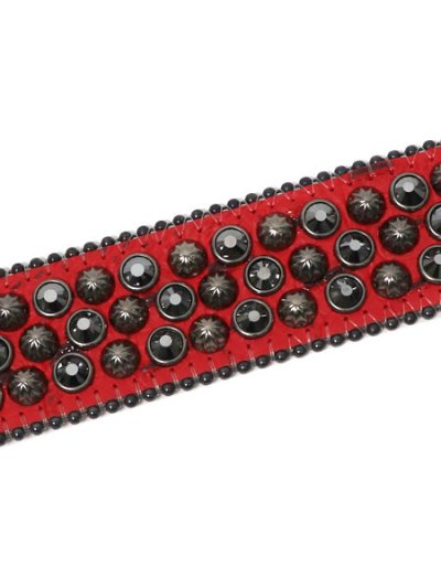 画像4: 【送料無料】B.B.SIMON LAVASAN RED SNAKE HEMATITE LEATHER BELT